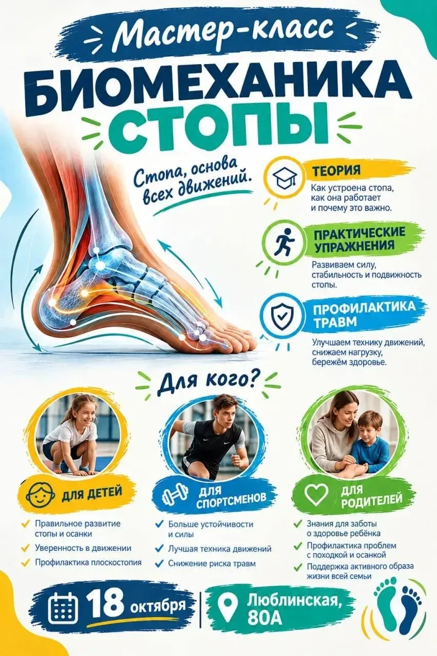 🦶Биомеханика стопы – основа всех движений