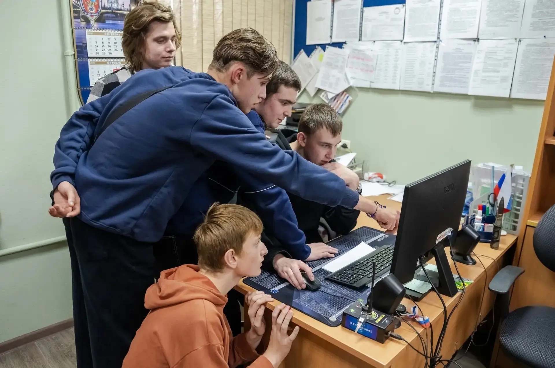 🛡 В Молодежном центре гражданско-патриотического воспитания (ул. Бондарная, 10а) прошл...