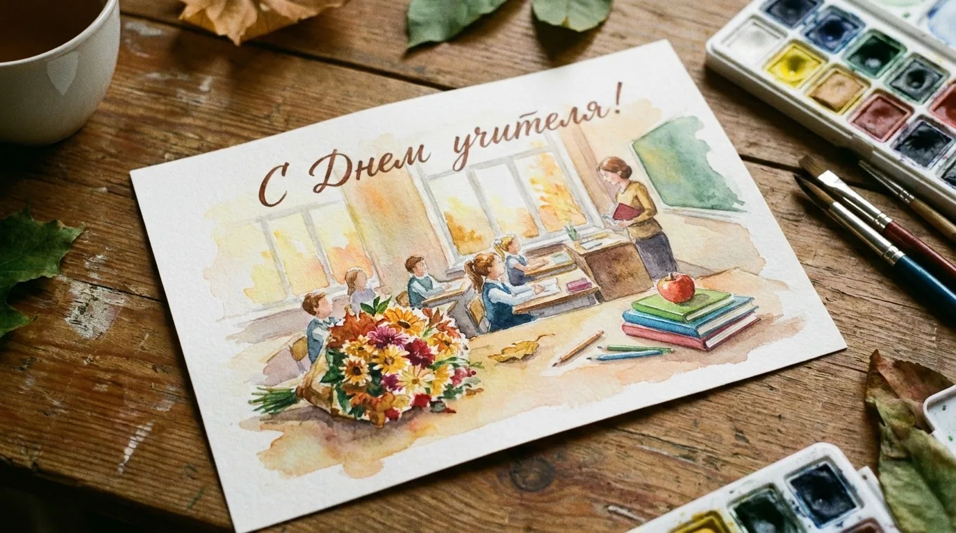 Сегодня у меня профессиональный праздник. День учителя.
