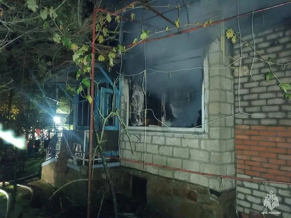 В Бердянском округе при пожаре погиб мужчина