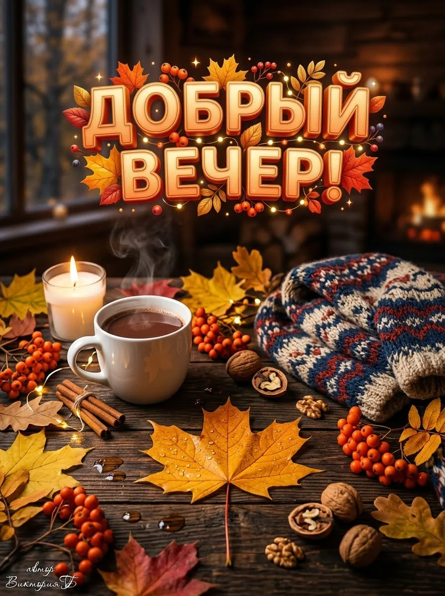 Пусть каждый миг сегодняшнего вечера будет наполнен тихой радостью и вдохновением.