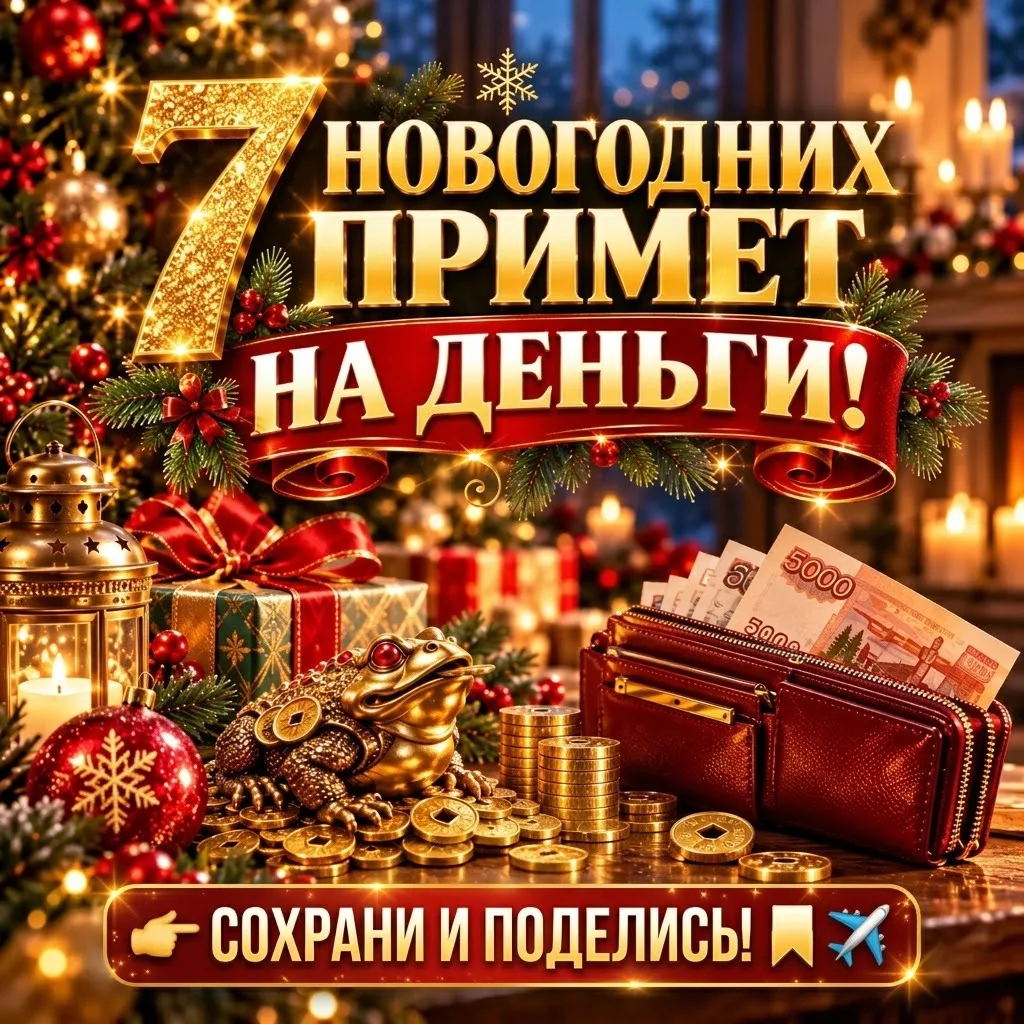 🎄 7 новогодних примет на деньги!