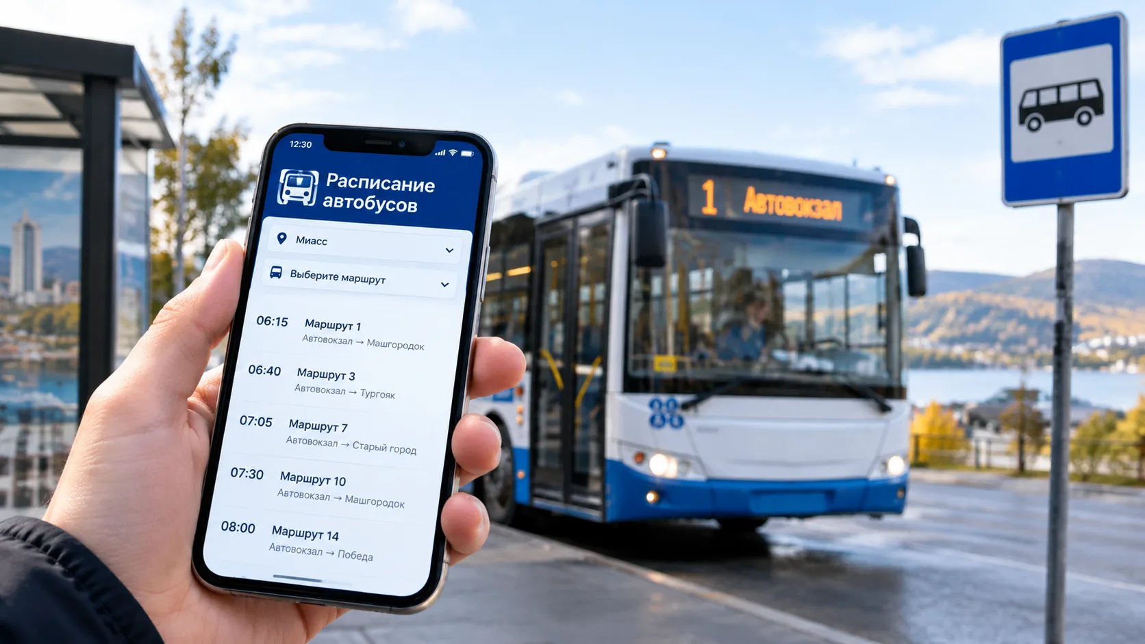 Где посмотреть расписание автобусов в Миассе?