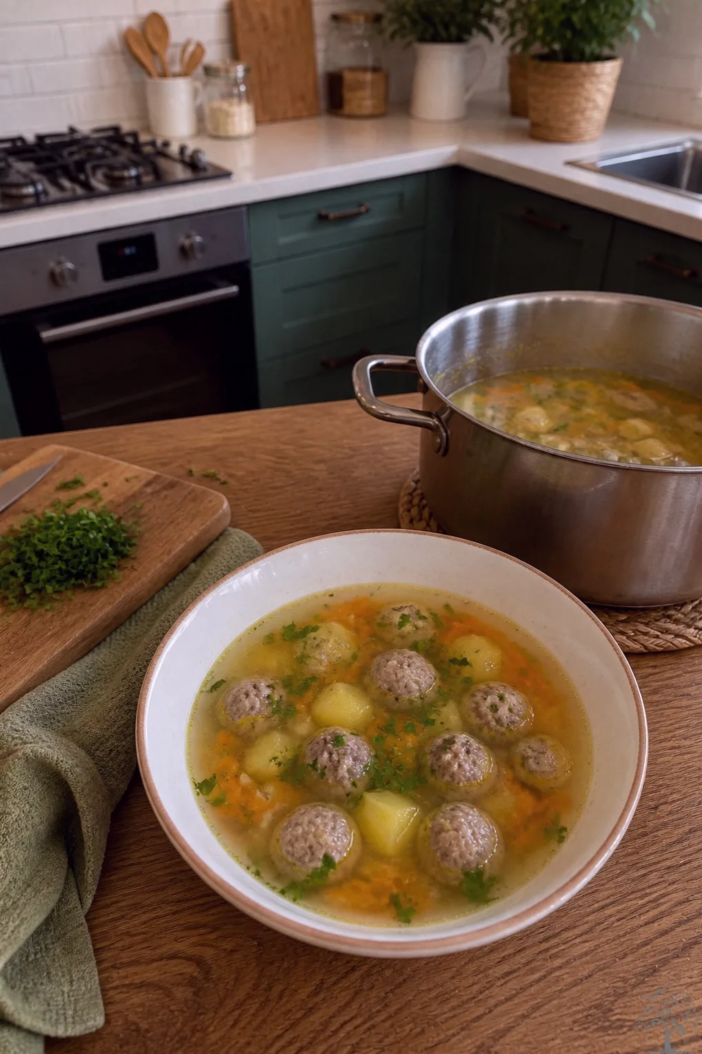 🥣 СУП С ФРИКАДЕЛЬКАМИ — ТЁПЛЫЙ ДОМАШНИЙ ОБЕД БЕЗ ЛИШНИХ ХЛОПОТ!