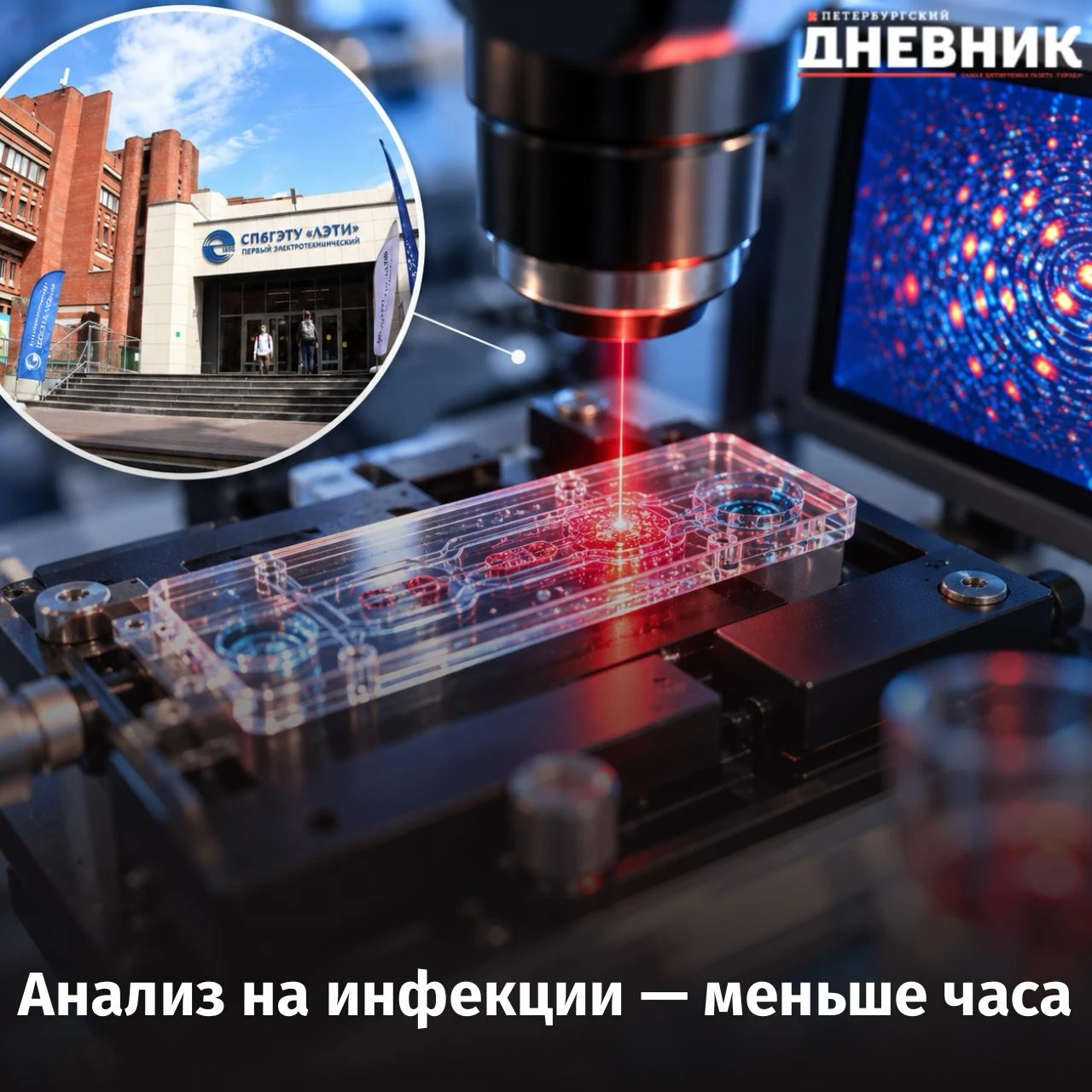 🔬 В ЛЭТИ разрабатывают прибор для быстрой проверки устойчивости бактерий