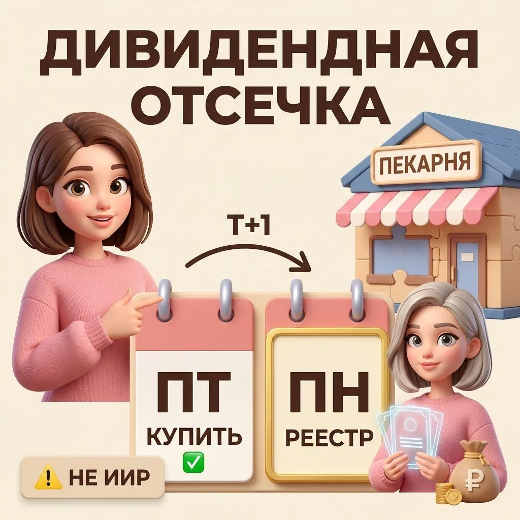 💸 Дивидендная отсечка: как не остаться без выплаты
