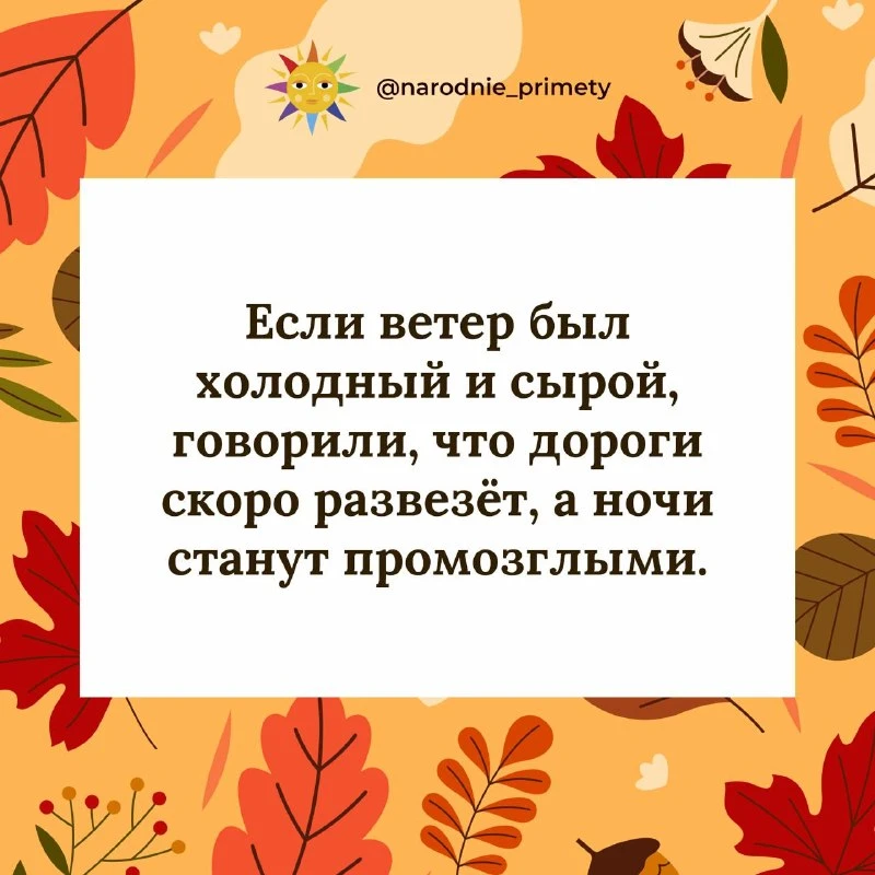 🌞Народные приметы