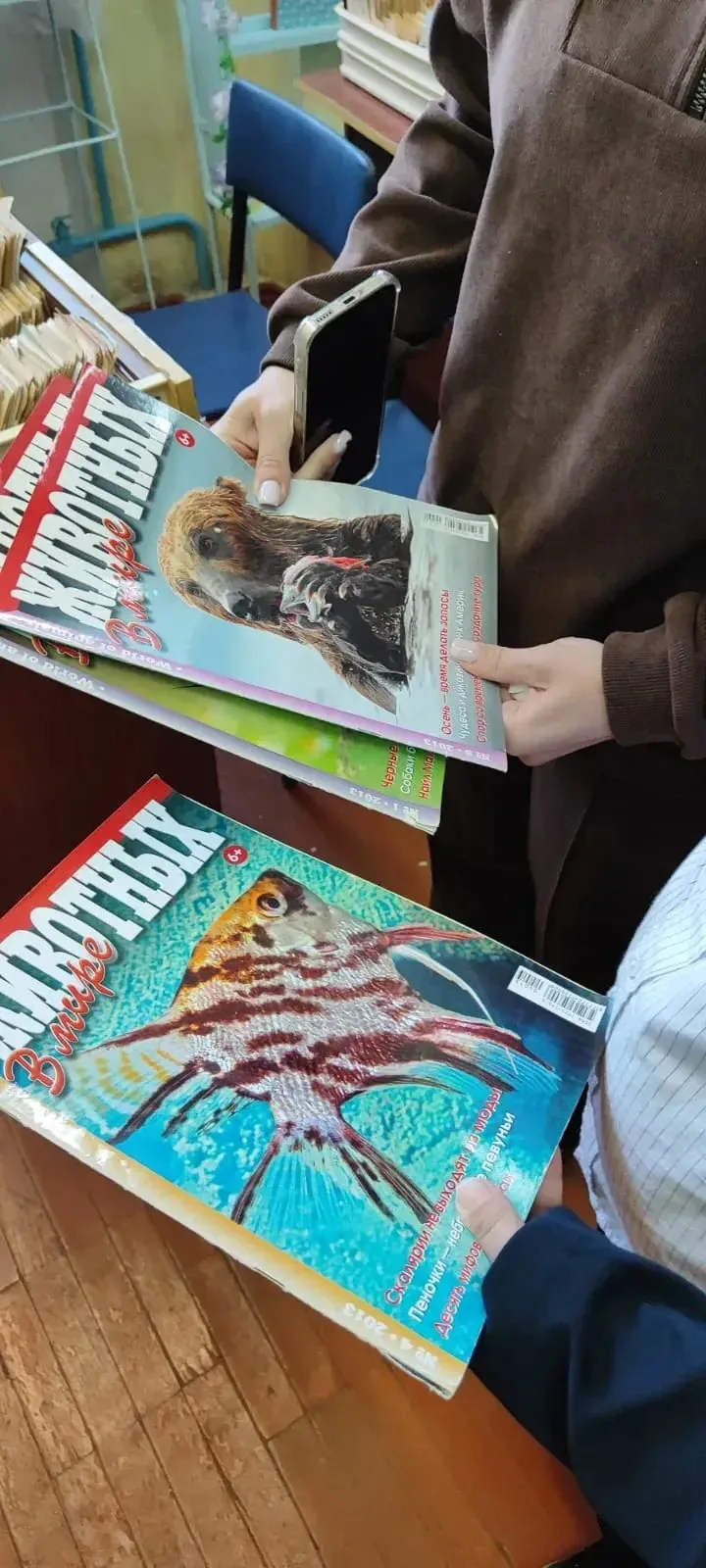 Городская библиотека филиал  №3, для читателей, по материалам журналов о природе, подго...