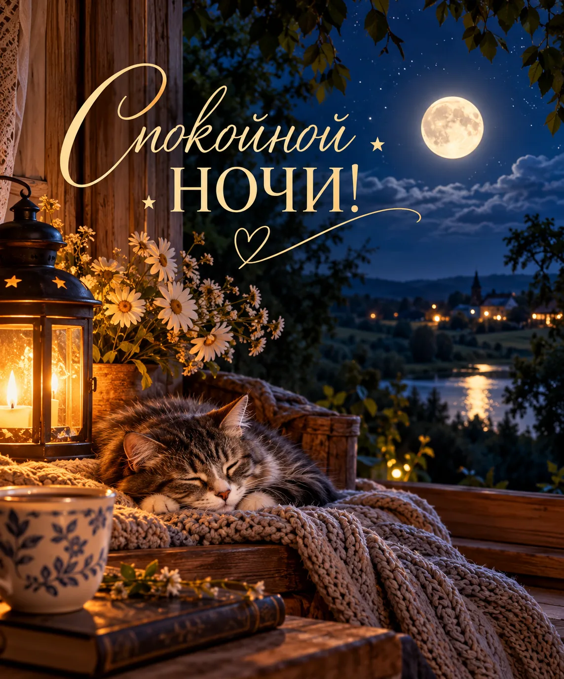 Пусть эта ночь будет доброй и ласковой! 🌙✨