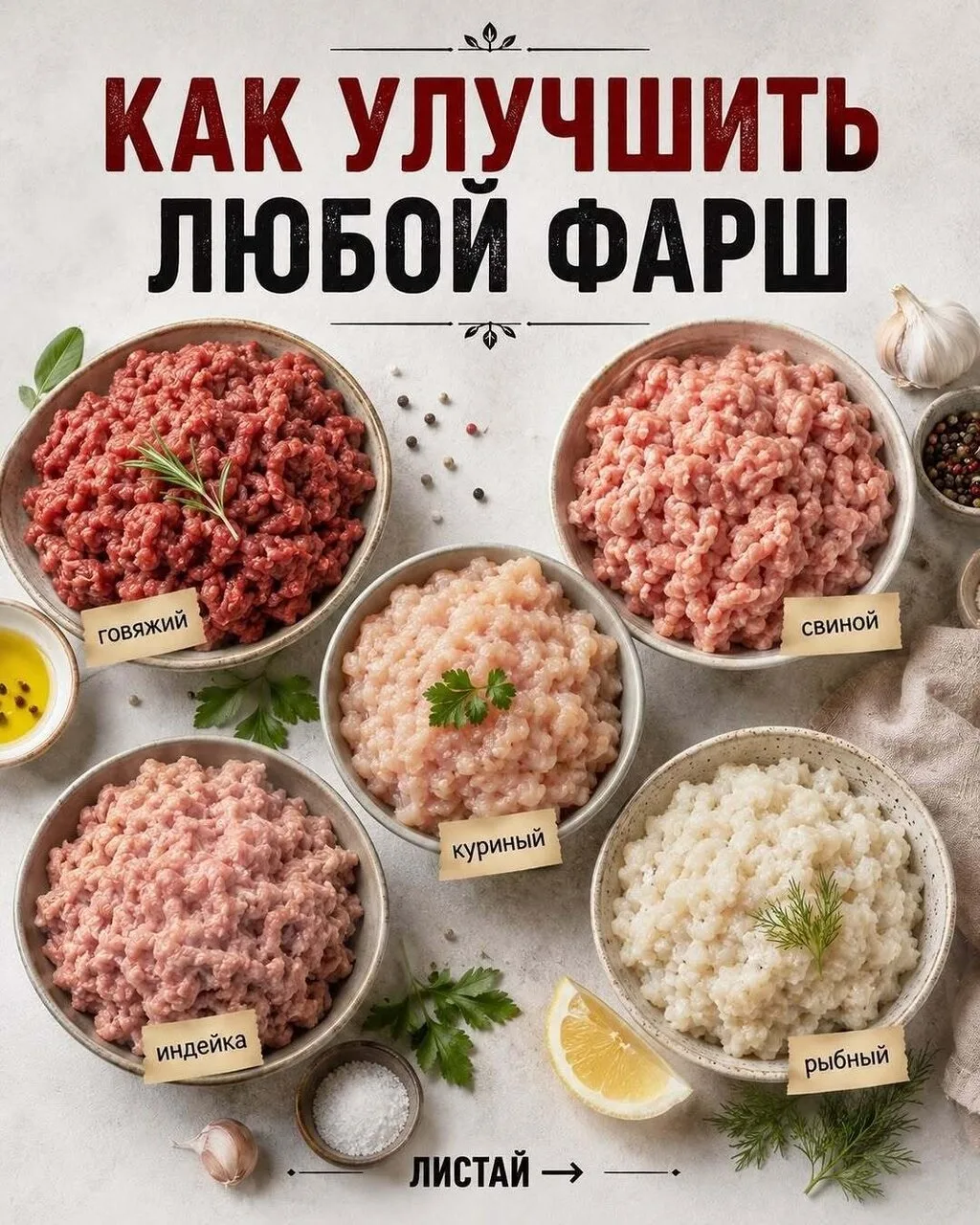 ОДНА ИНГРЕДИЕНТНАЯ ДОБАВКА — И ОБЫЧНЫЙ ФАРШ УДИВИТЕЛЬНО МЕНЯЕТСЯ 👇