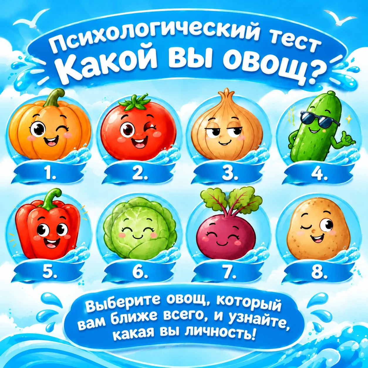 А теперь главный вопрос дня: какой овощ скрывается внутри вас?