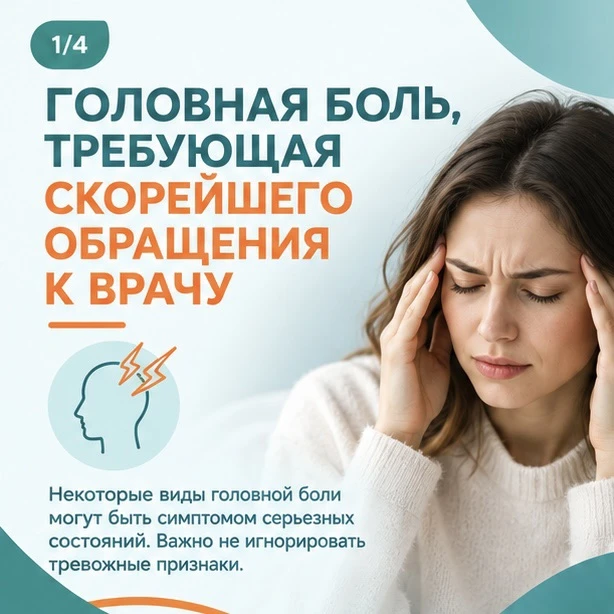 🧠 Головная боль: когда пора к врачу?