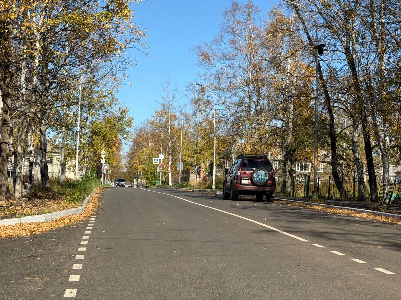 В Советской Гавани завершается сезон дорожных работ