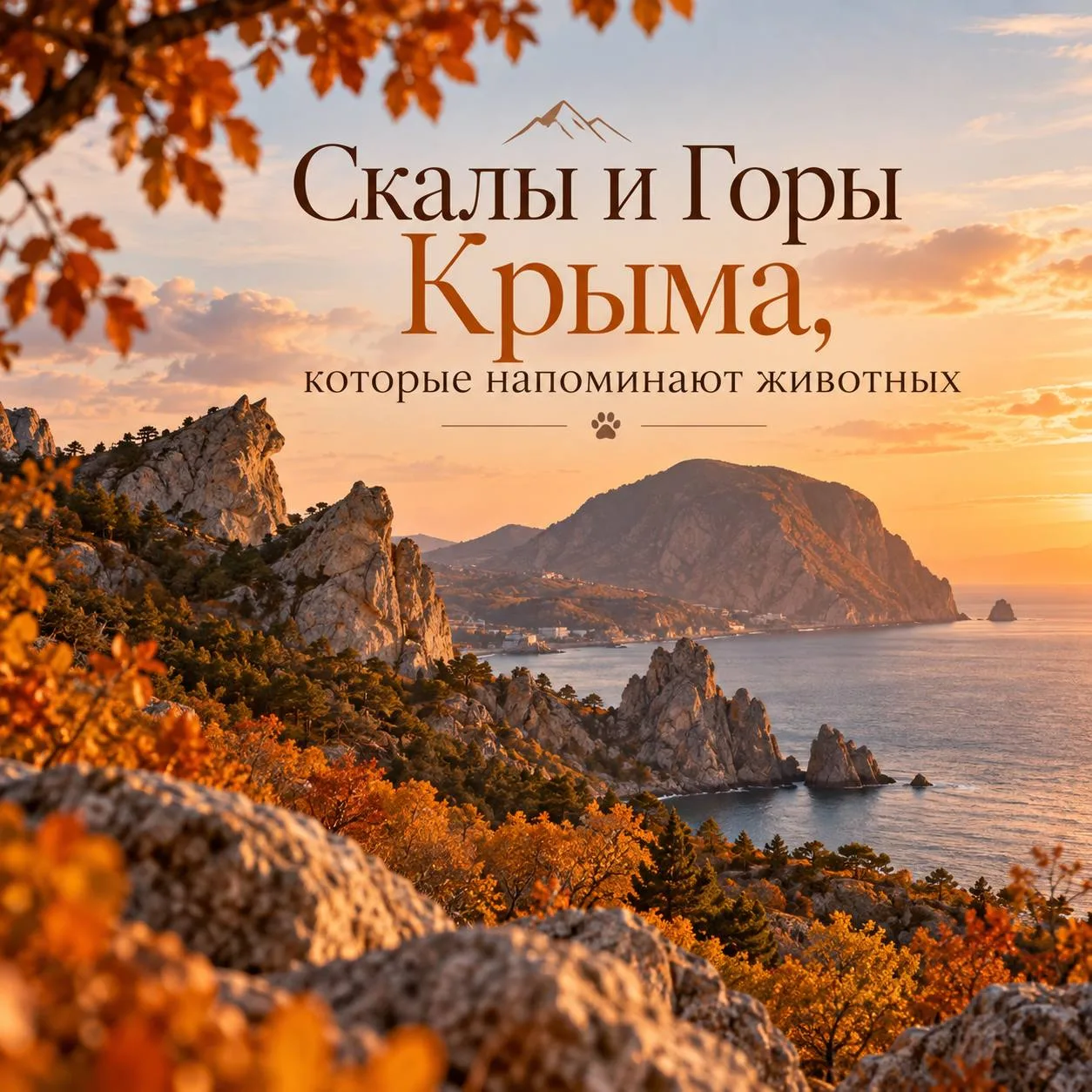 ⛰️ Скалы и горы Крыма, которые напоминают животных 🐻🐱🐊