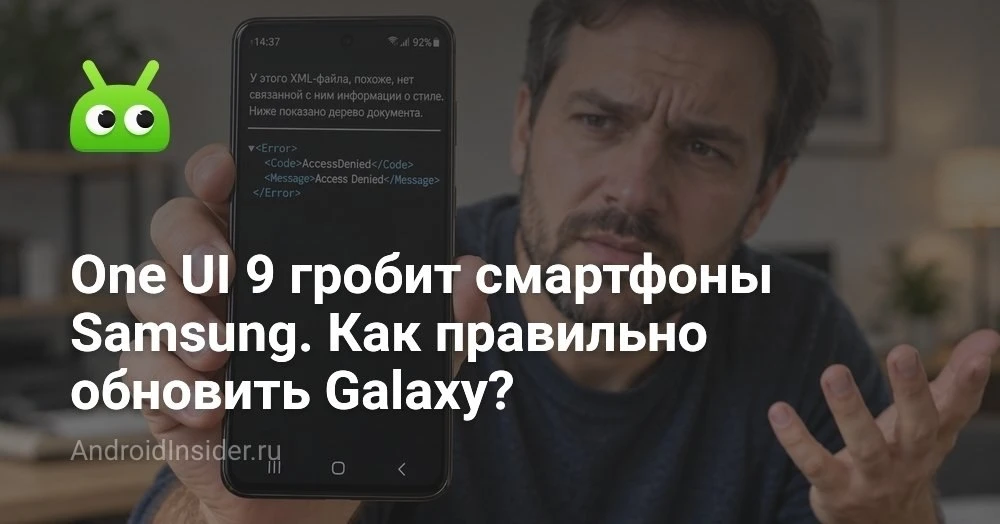Ошибка Access Denied после обновления Samsung до One UI 9: что происходит и кого это за...