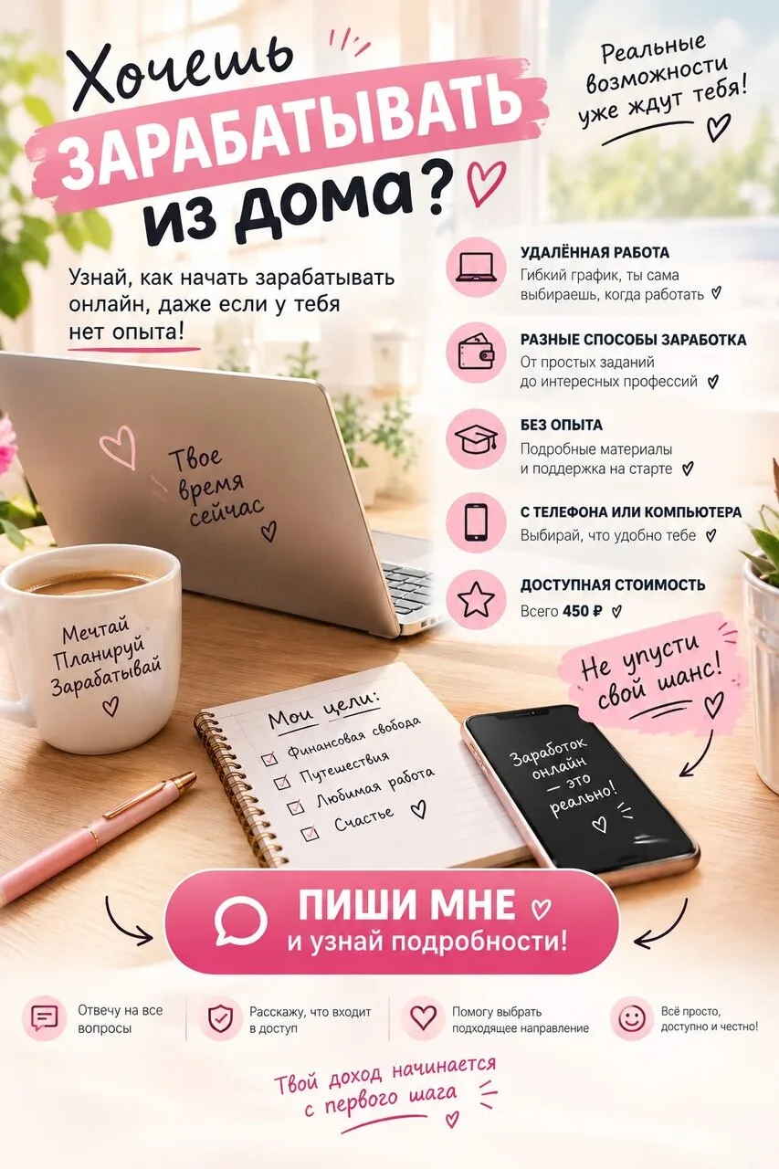 💻💕 ХОЧЕШЬ ЗАРАБАТЫВАТЬ ИЗ ДОМА?
