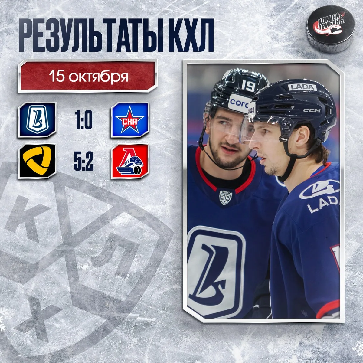 📊🏒 По итогам игрового дня КХЛ ни одна из серий не прервалась!