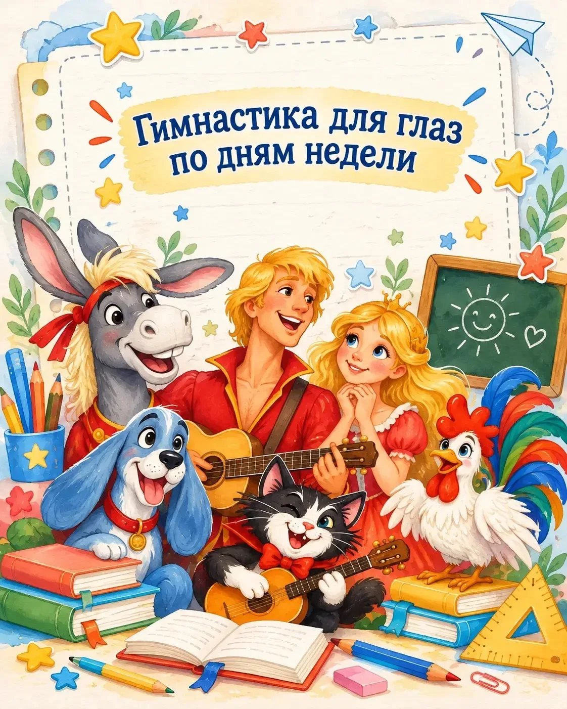 🎶 Бременские музыканты приглашают на весёлую гимнастику для глаз!