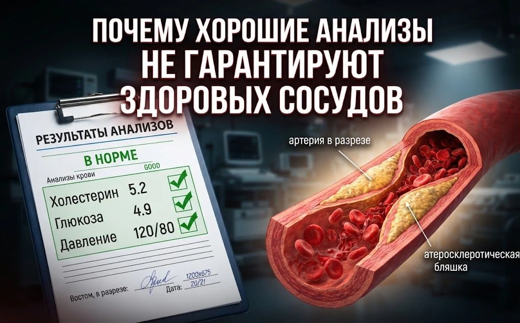Почему хорошие анализы не гарантируют здоровых сосудов