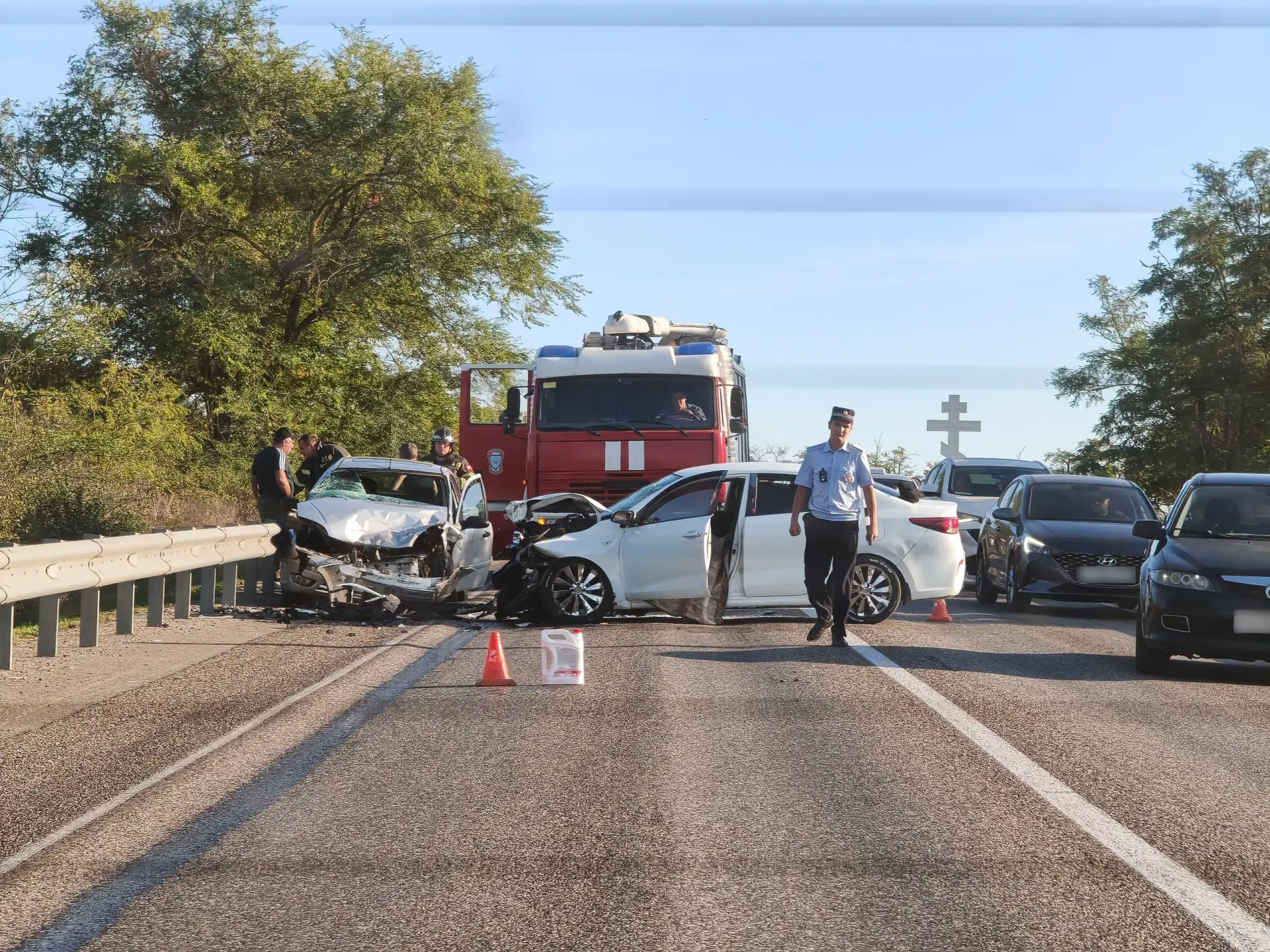 ДТП на спуске из Новопавловска перед Комсомольцем 🚔