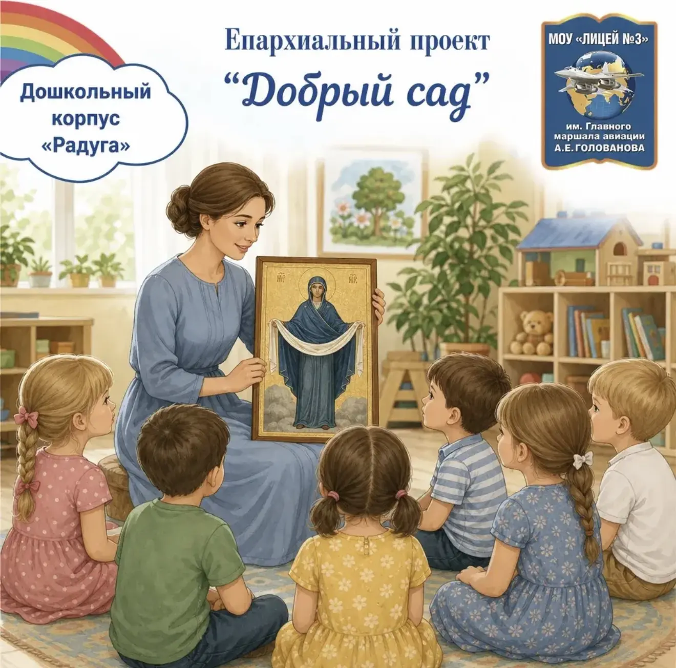 ✨В рамках  реализации епархиального проекта "Добрый сад" в подготовительной группе №10 ...