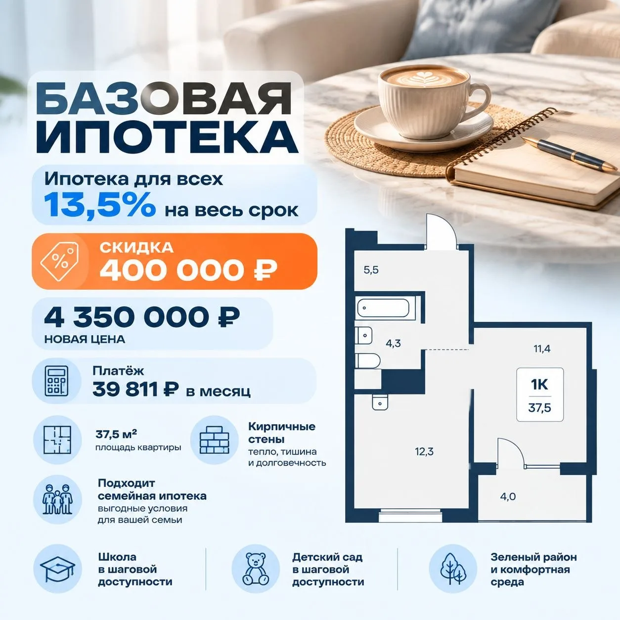 🏡 Классическая ипотека — это не только про покупку жилья для себя