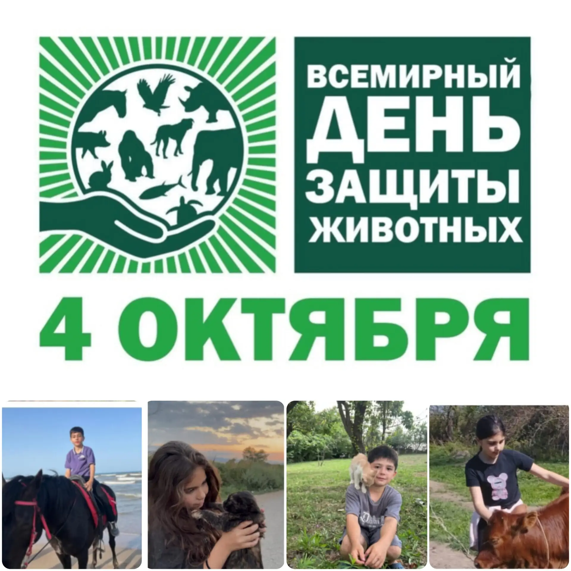 🌿 4 октября — Международный день защиты животных! 🐶🐱