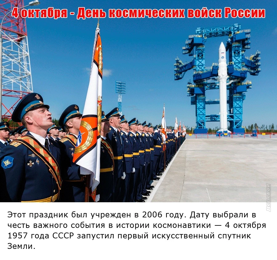4 октября в России отмечается День Космических войск. Дата связана с запуском первого в...