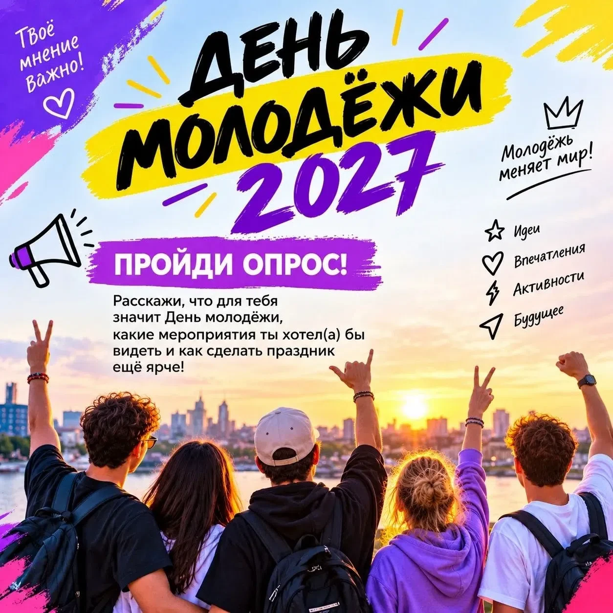 Хочешь, чтобы День молодёжи прошёл именно так, как ты мечтаешь? 🎉
