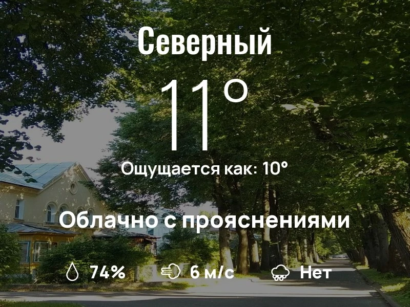 Что с погодой в Северном?