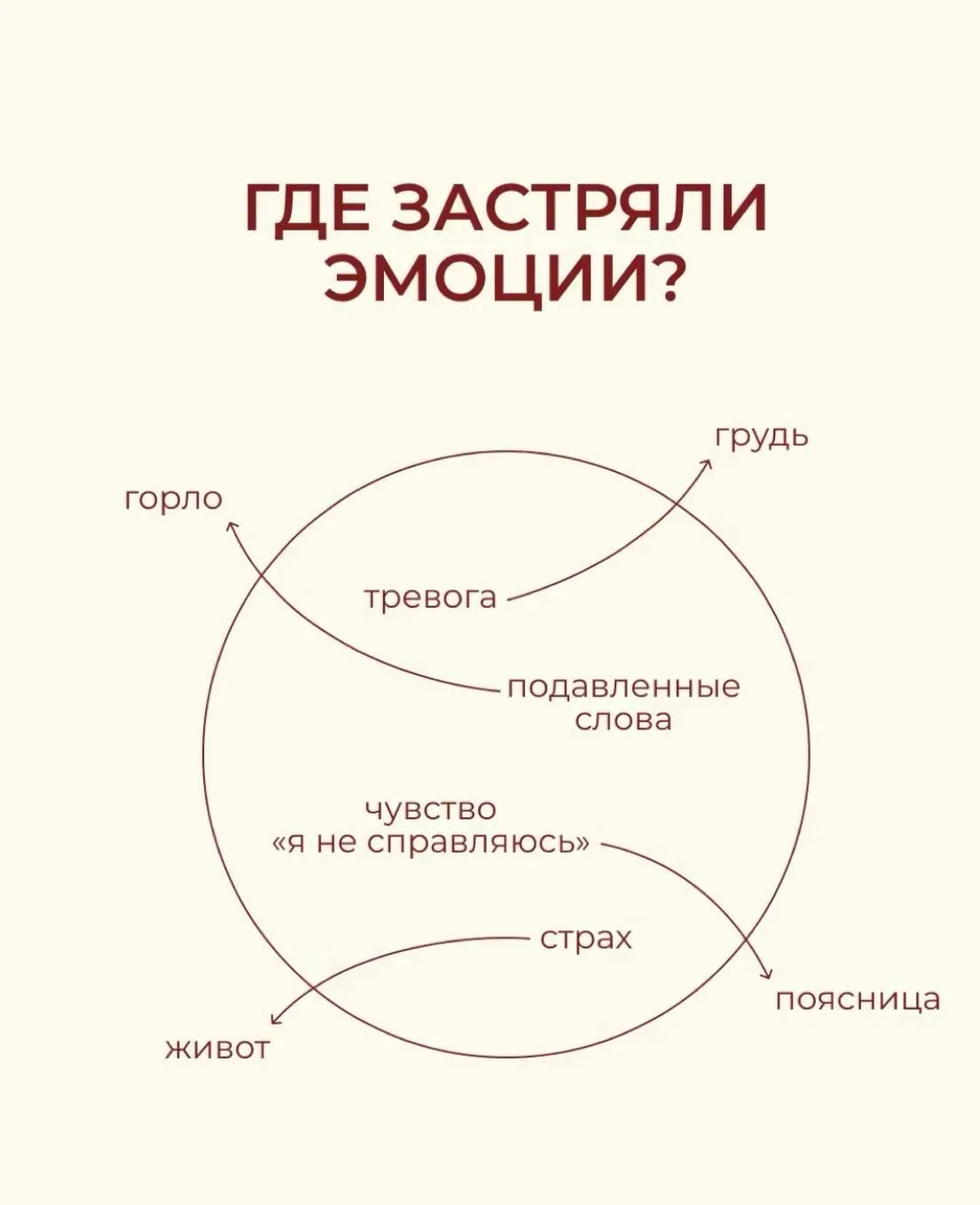 Где застряли ваши эмоции? 🫁