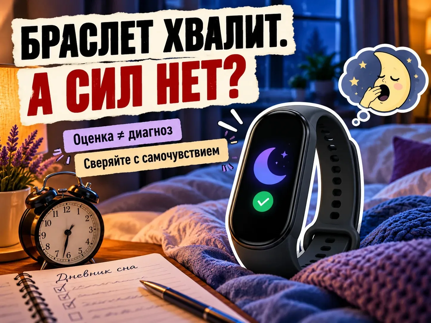 🛌💤 Ошибки трекеров сна: почему вы всё равно разбиты?