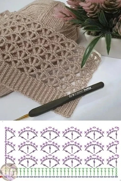 🧶 Узоры крючком.