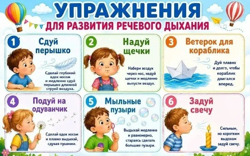 🌬️ Игры на развитие воздушной струи!