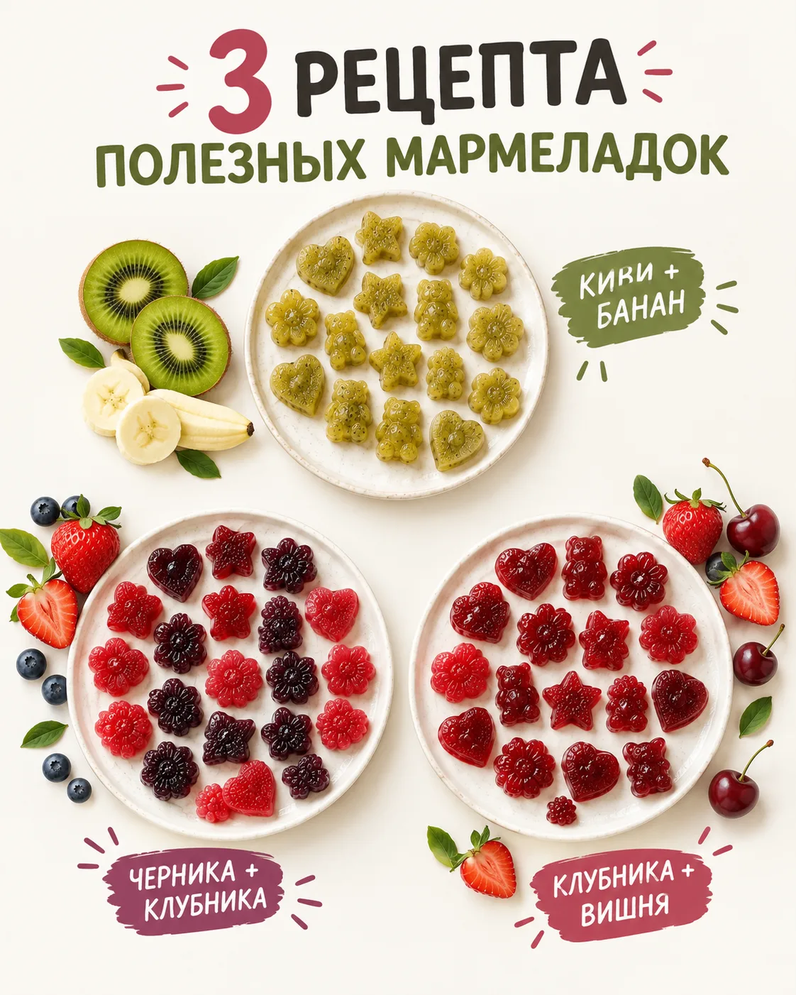 Полезный мармелад для детей, да и для взрослых тоже🍓