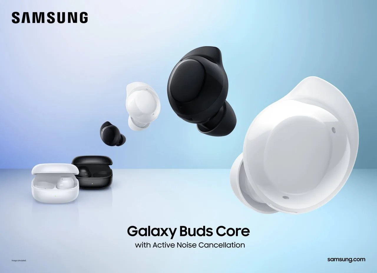 📱 Samsung выпустила Galaxy Buds Core - бюджетные наушники с шумоподавлением и поддержк...