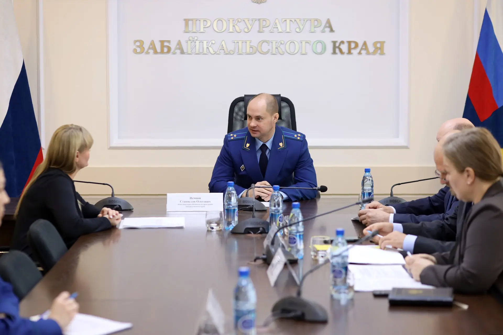 Исполняющий обязанности прокурора Забайкалья Станислав Немцов совместно с первым замест...
