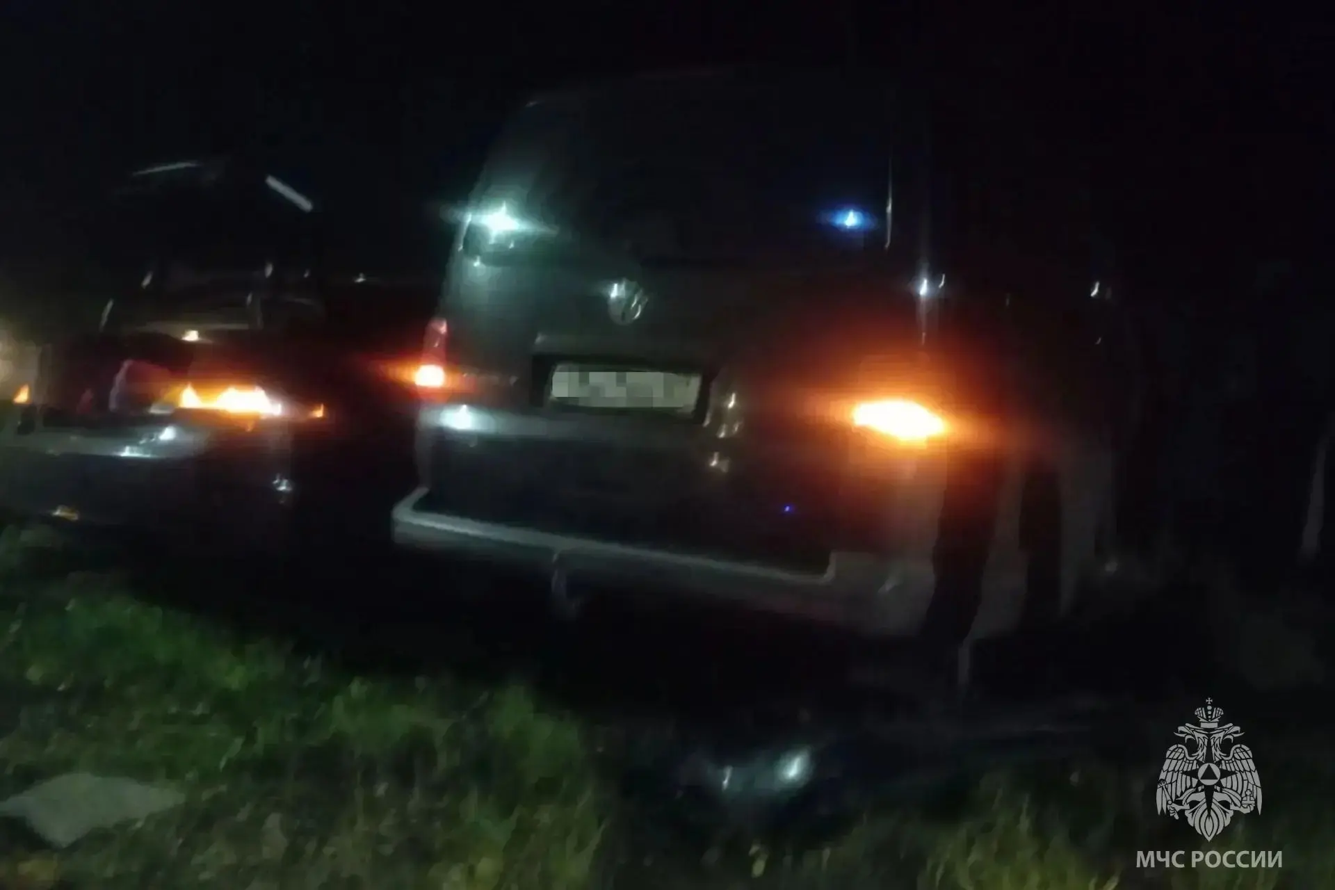 На трассе Р-132 под Голчаново столкнулись Honda и Volkswagen