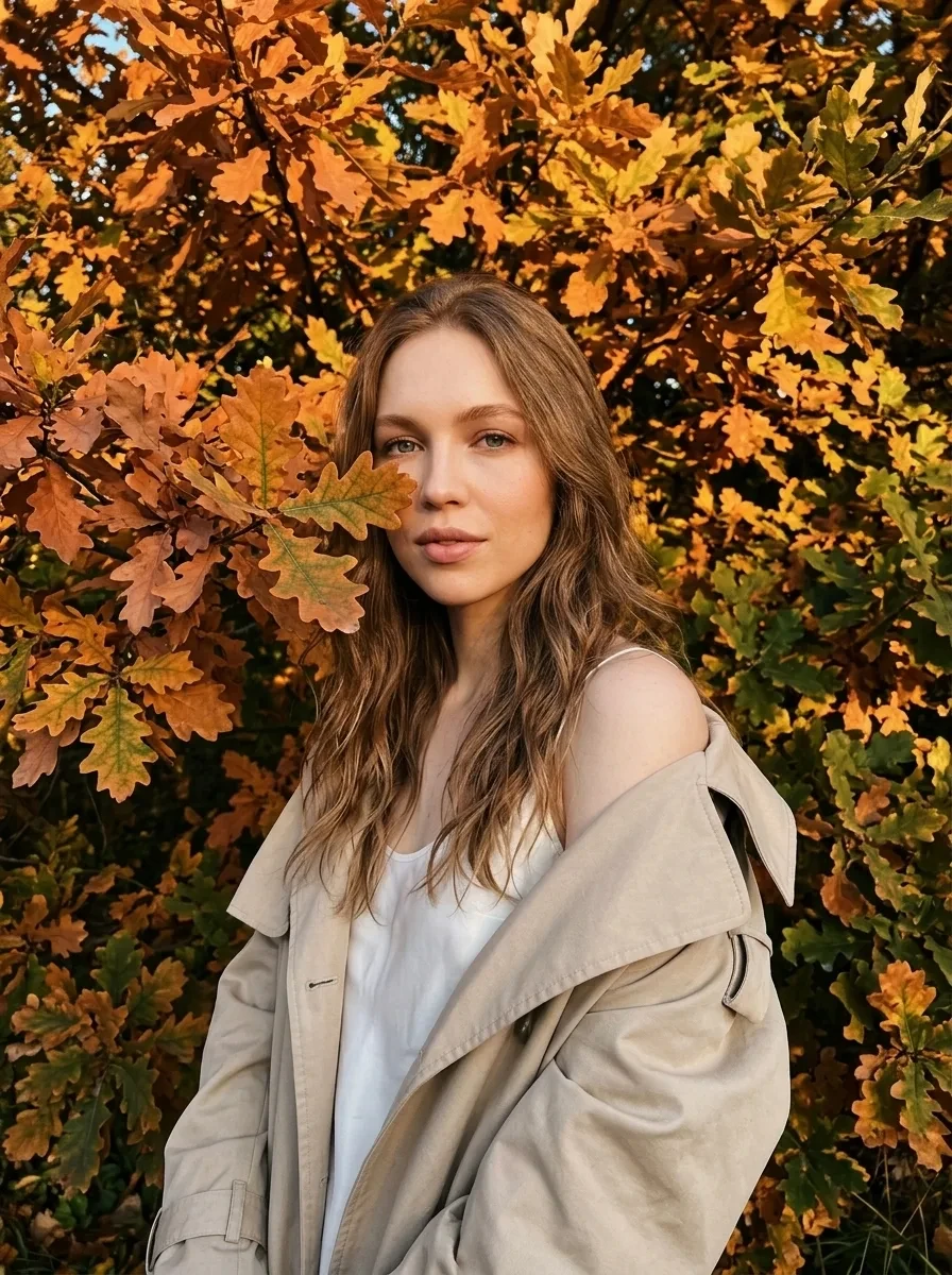 ФОН ИЗ ДУБОВЫХ ЛИСТЬЕВ🍂