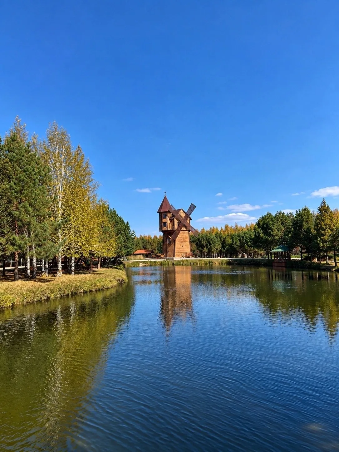 Золотая осень в ландшафтном парке «Луна»