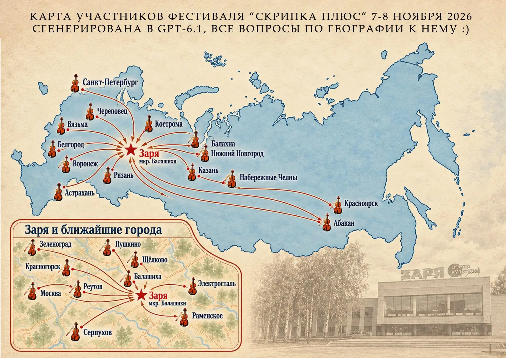 Вот такая забавная карта будет встречать гостей нашего Фестиваля) В этом году у нас с 2...