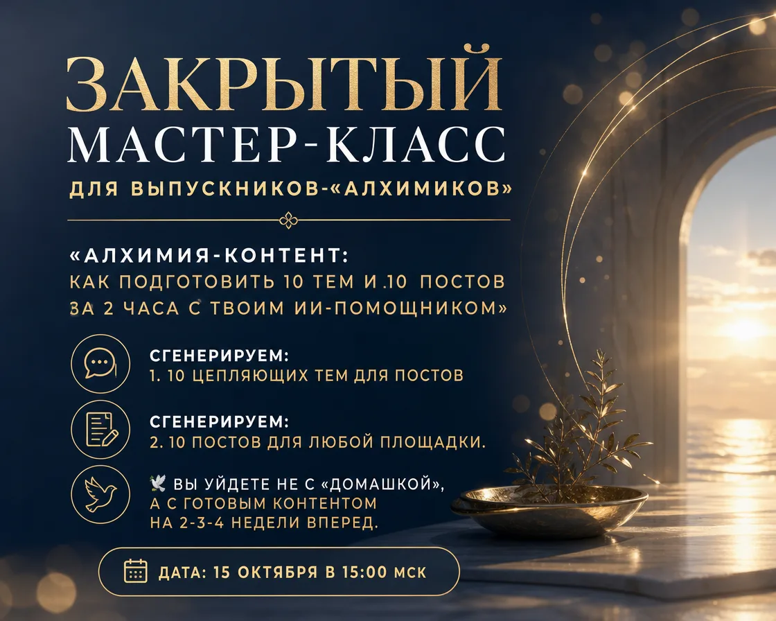 Уже сегодня! Осталось 1 место!💯