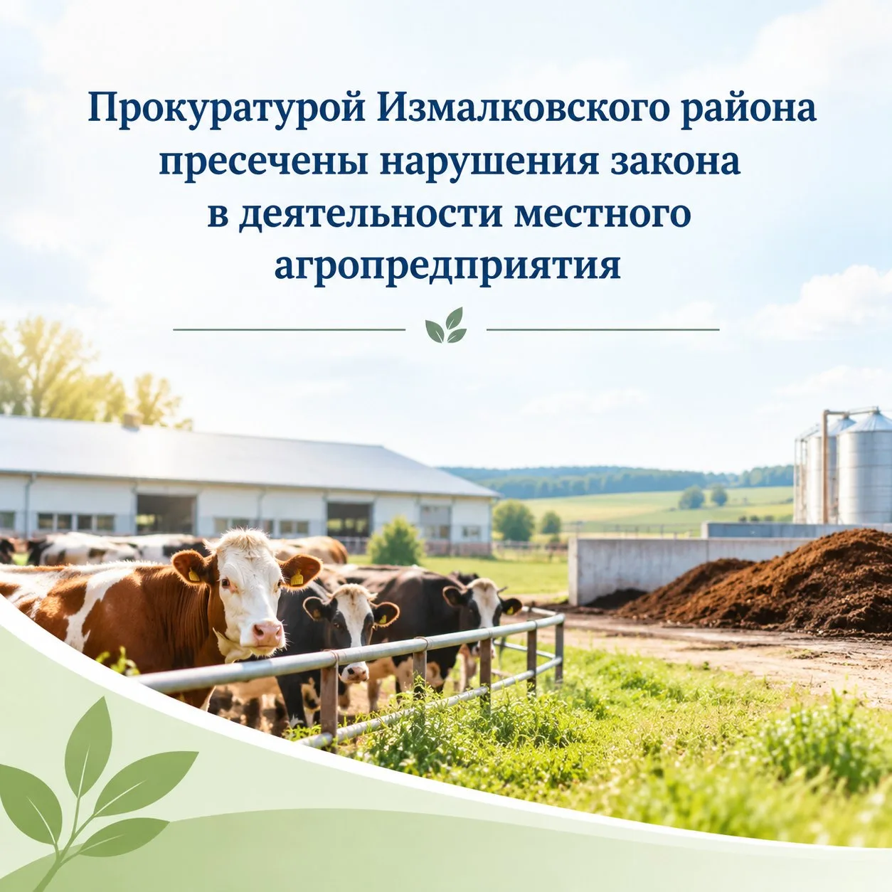 🐄Прокуратурой Измалковского района пресечены нарушения закона в деятельности местного ...