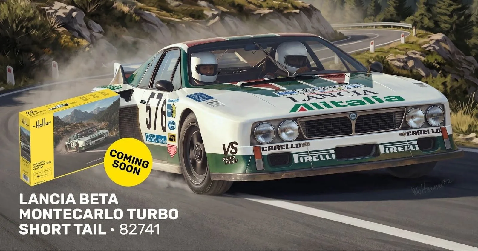 Heller возрождает старую модель гоночной Lancia Beta Montecarlo Turbo Short Tail в масш...