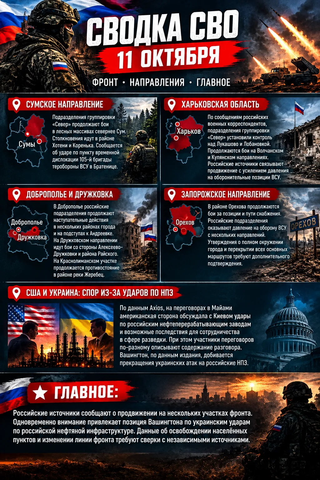 СВОДКА СВО | 11 ОКТЯБРЯ