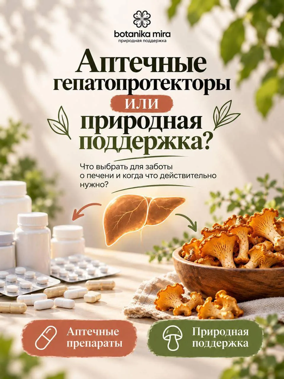 Аптечные гепатопротекторы или природная поддержка?