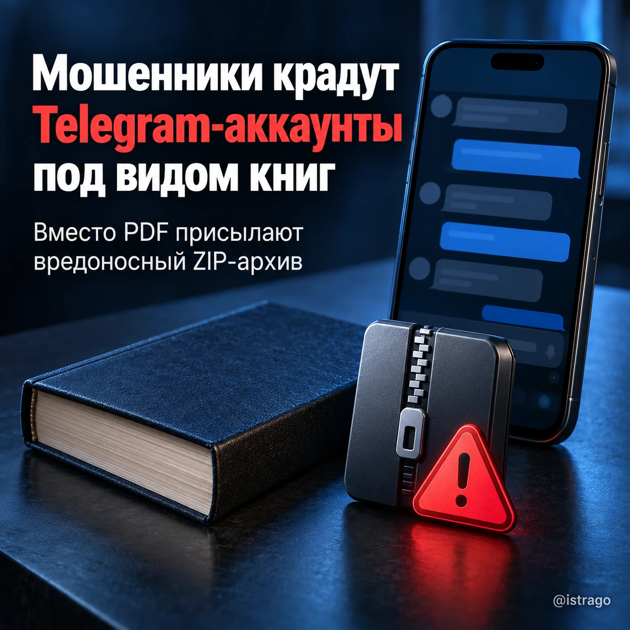 В соседских чатах мошенники крадут Telegram-аккаунты под видом книг