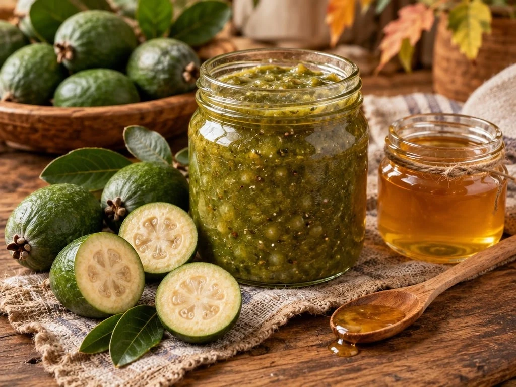 🍏 Фейхоа с мёдом: полезная осенняя заготовка!