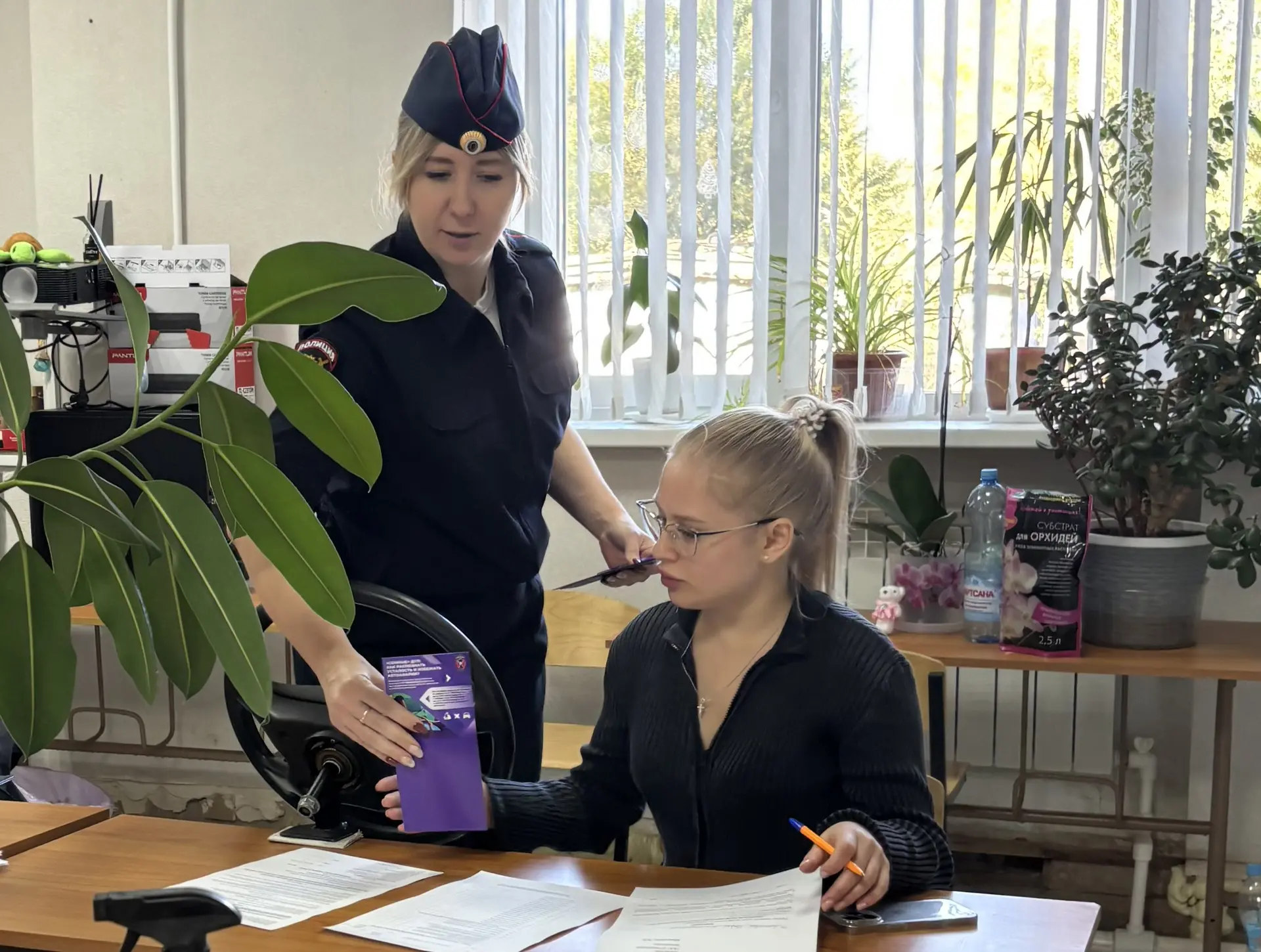Сотрудники Госавтоинспекции провели профилактическую беседу в автошколе