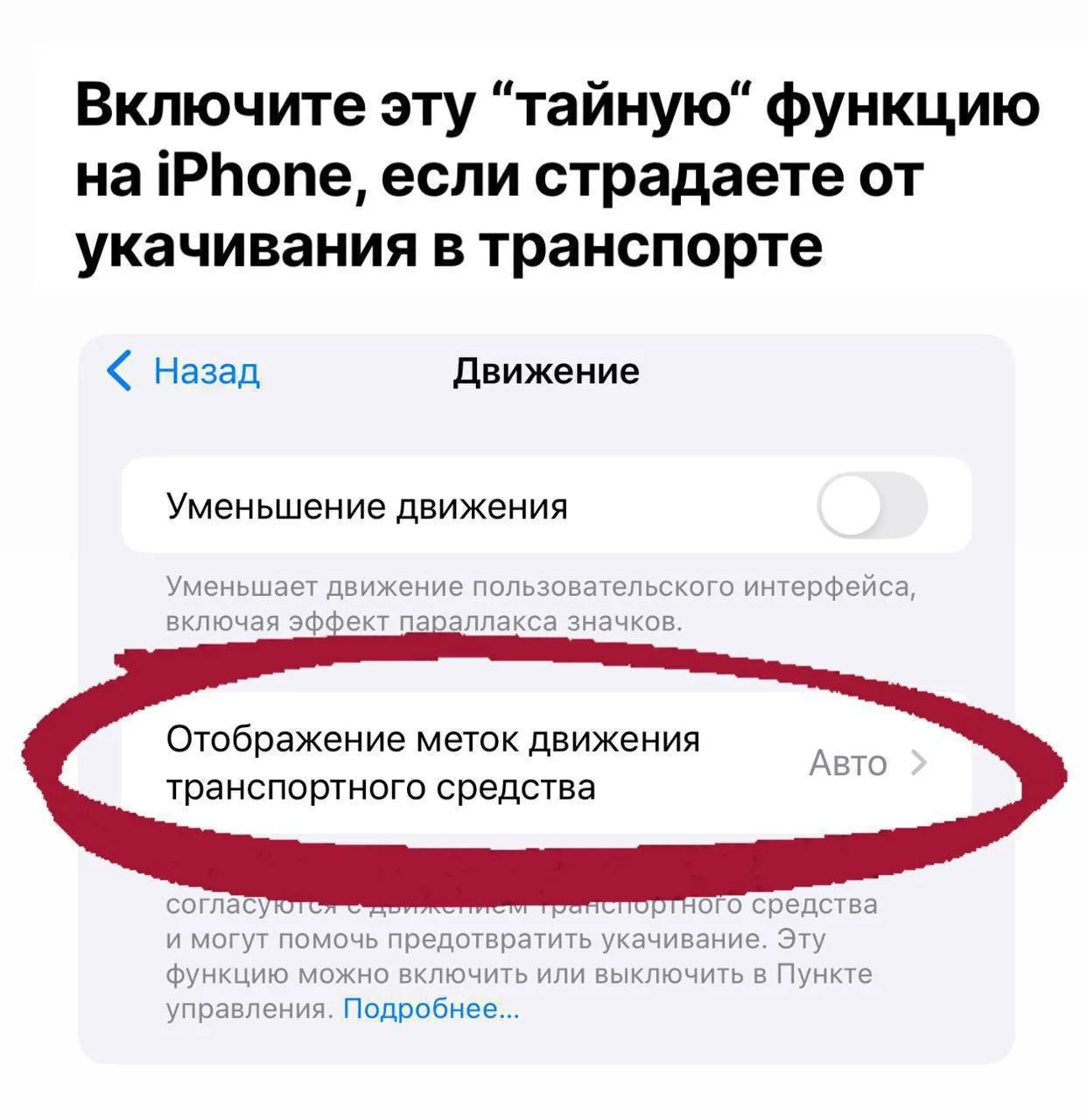 Если вас часто укачивает в машине, глядя в телефон :